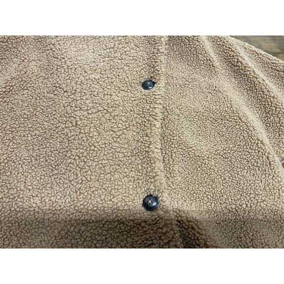 Free People We The Free Izzy Wrap Teddy Coat In Sand Size Small Tan Faux Sherpa - Picture 4 of 13